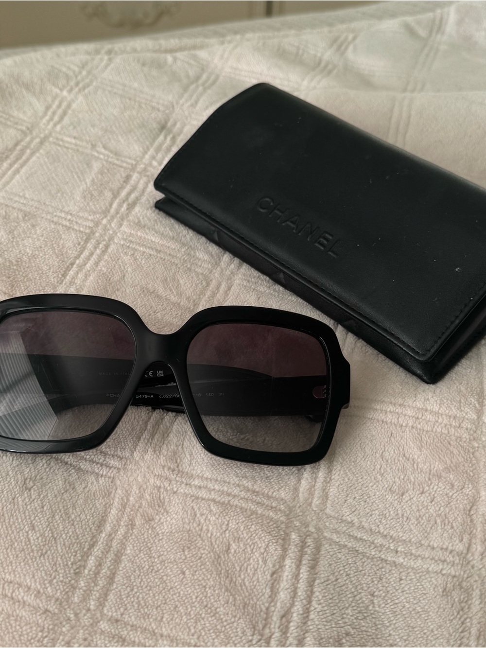 Authentic Chanel 5479-A Pearl & Charm Sunglasses – With Original Box